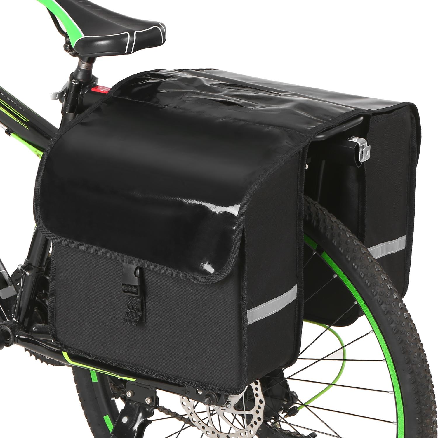 Túi đựng hàng 28L dành cho yên xe đạp bằng polyester và ớp vỏ PVC chống nước tuyệt vời.