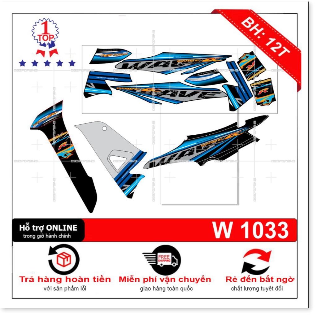 Tem rời dành cho wave R 2016 xanh đen