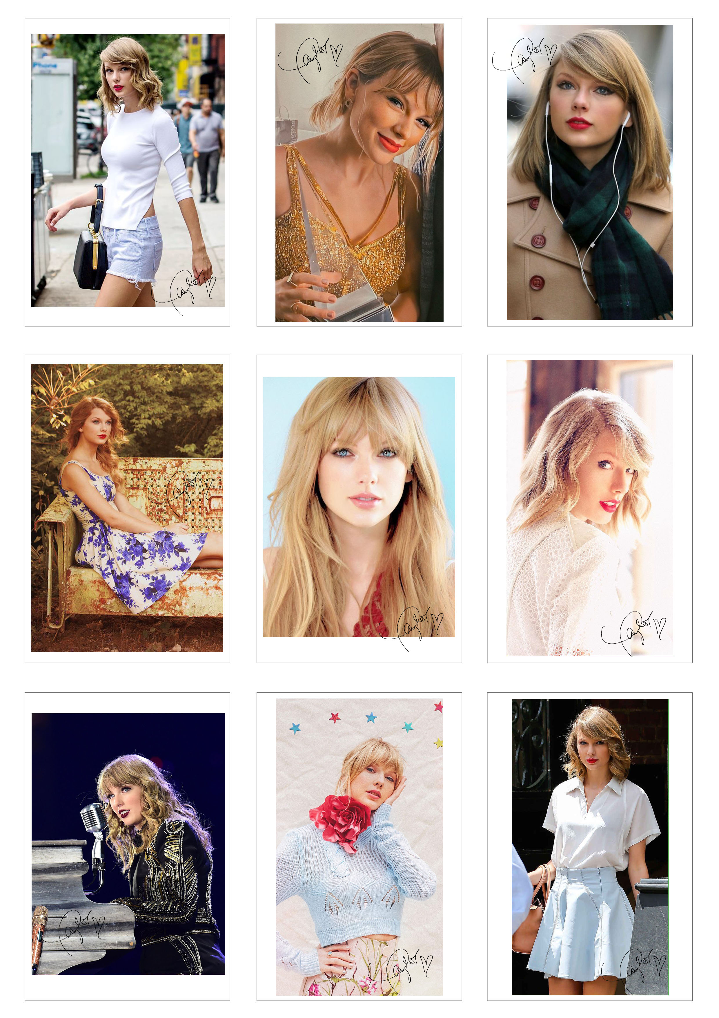 Lomo Card 54 ảnh TAYLOR SWIFT ( kèm chữ ký