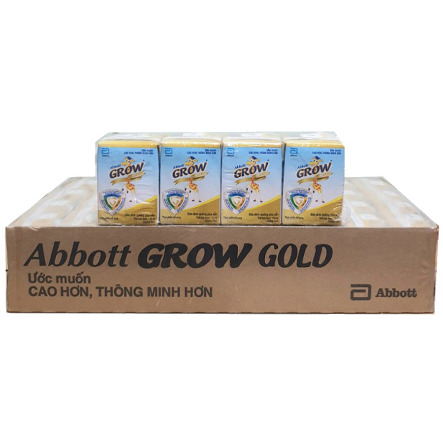 Thùng 36 Hộp Sữa Nước Abbott Grow Gold 110ml