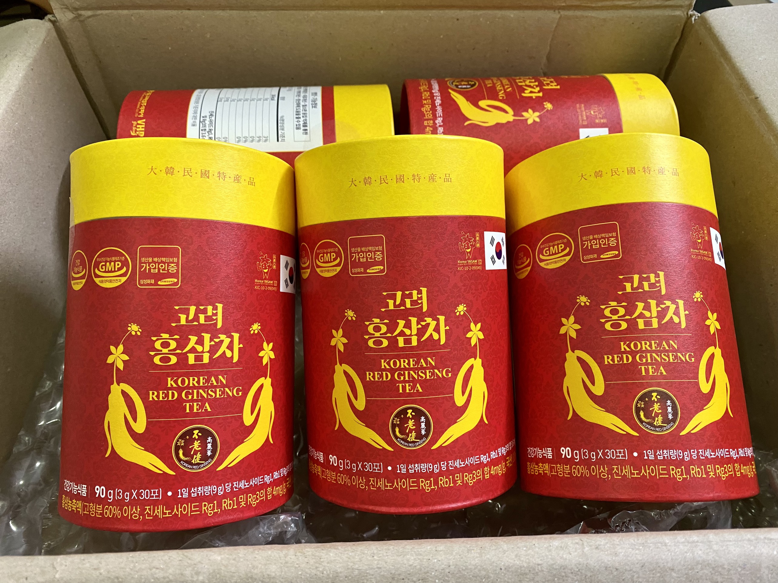 Trà Hồng Sâm Hàn Quốc – Korean Red Ginseng Tea (dạng hộp 30 gói)