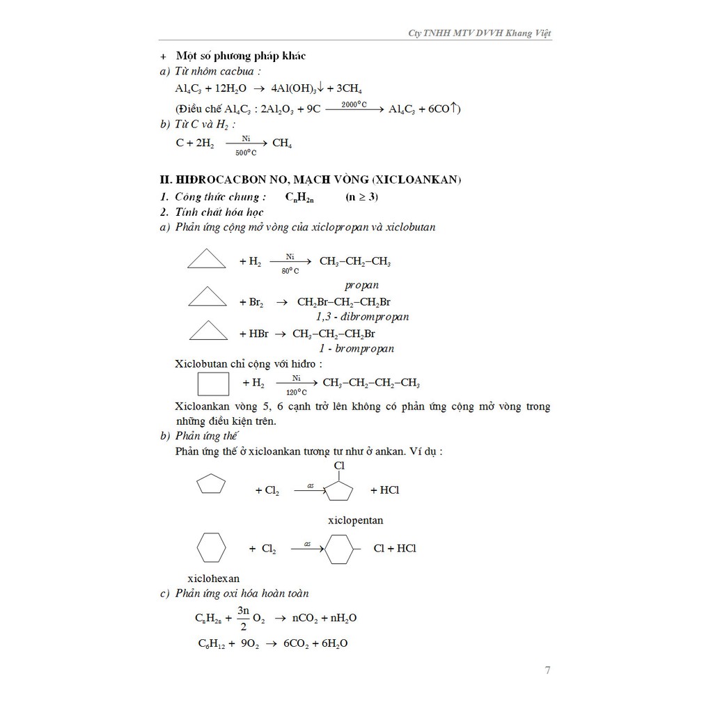 Sách - Sơ Đồ Chuỗi Phản Ứng Hóa Học Hữu Cơ (KV)