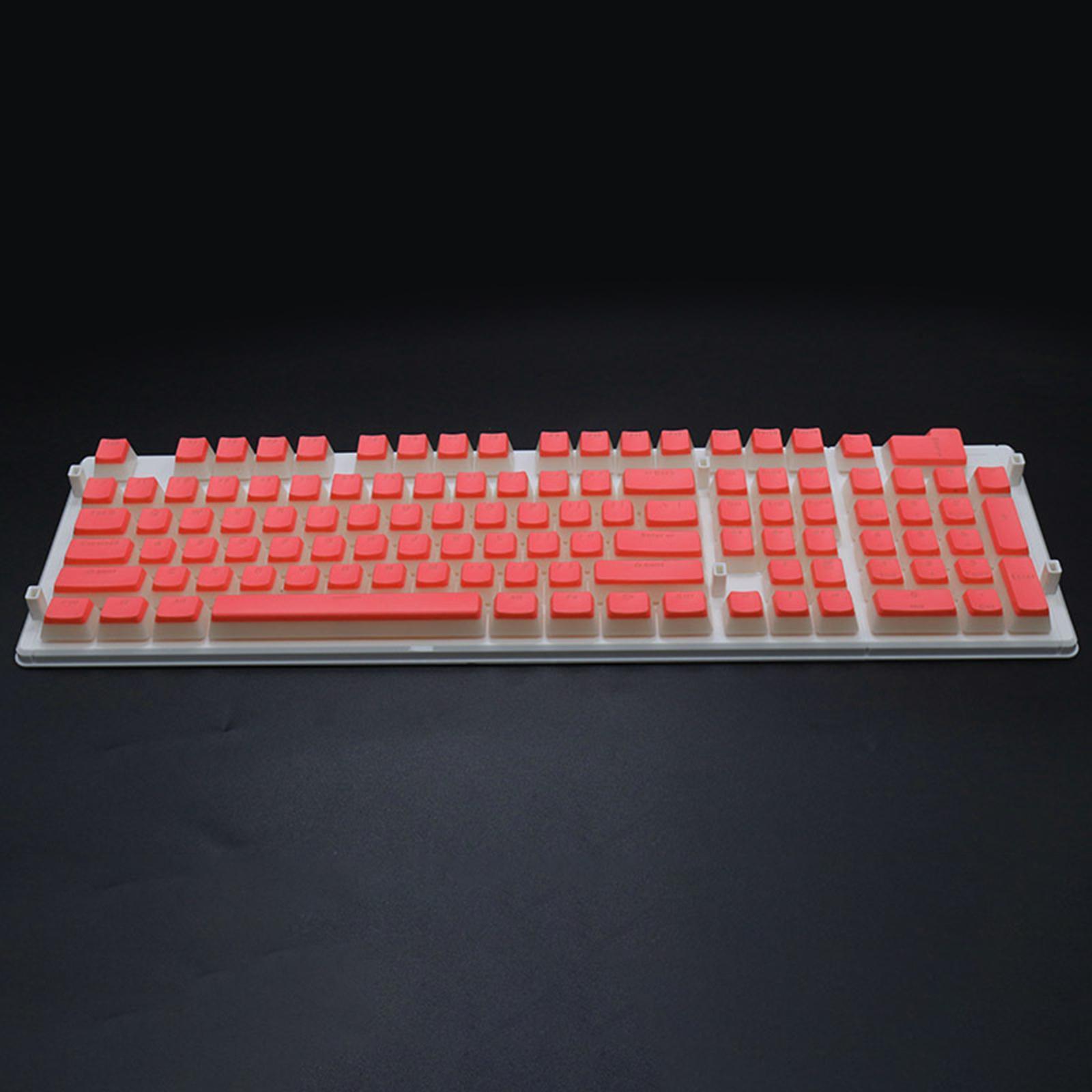 108 Keys Double  Pudding Keycaps for Cherry  Mechanical Keyboard Gray