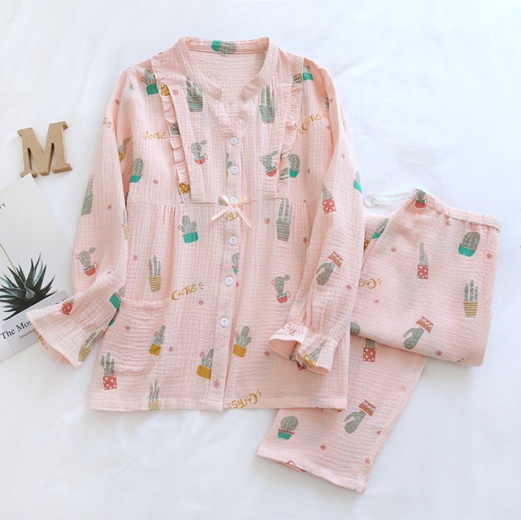 Bộ Đồ Bầu Và Cho Con Bú, Pijama Sau Sinh Azuno AZ2309 Chất Đũi Mềm Mại, Có Khe Mở Ngực Hàng Cao Cấp Cho Mẹ