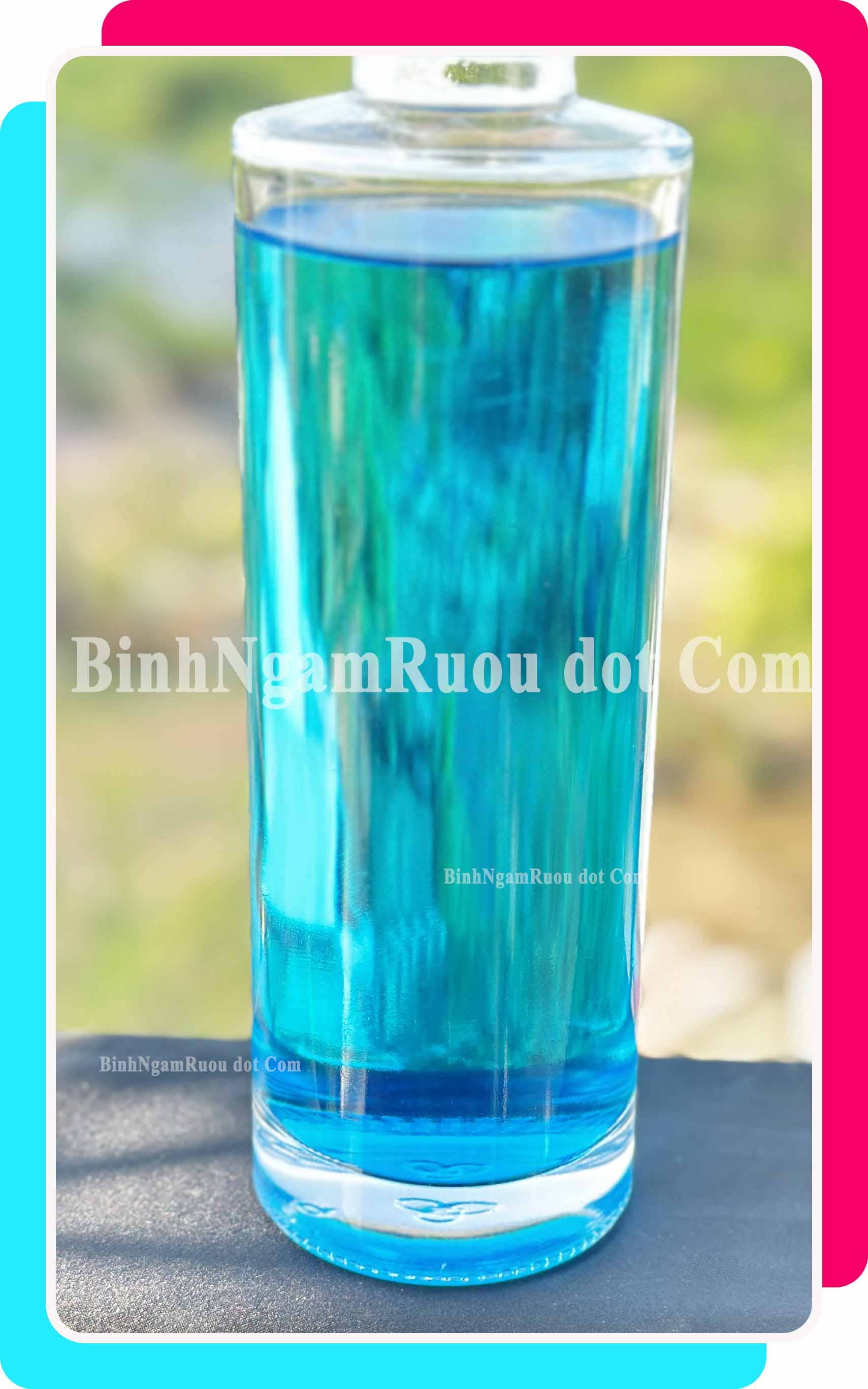 C35 Chai Đựng Rượu Thủy Tinh Trụ Tròn Nắp Bạc Cao Cấp 500ml - Đẹp Cao Cấp - Nắp Kín Thủy Tinh Trong - Tặng Biếu Sang Trọng