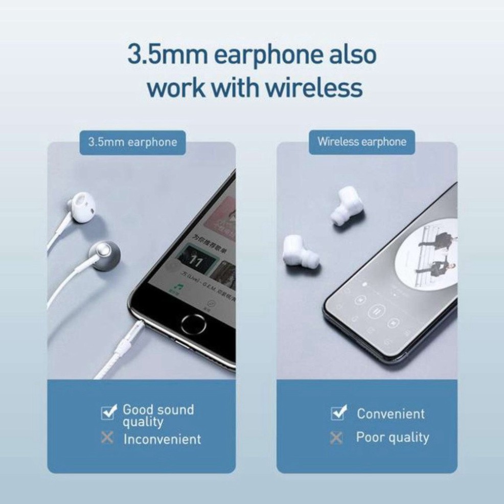 Thiết Bị Thu Bluetooth BA02 Dành Cho Tai Nghe Loa Không Dây Cổng AUX 3.5mm 5.0 - Hàng Chính Hãng Baseus