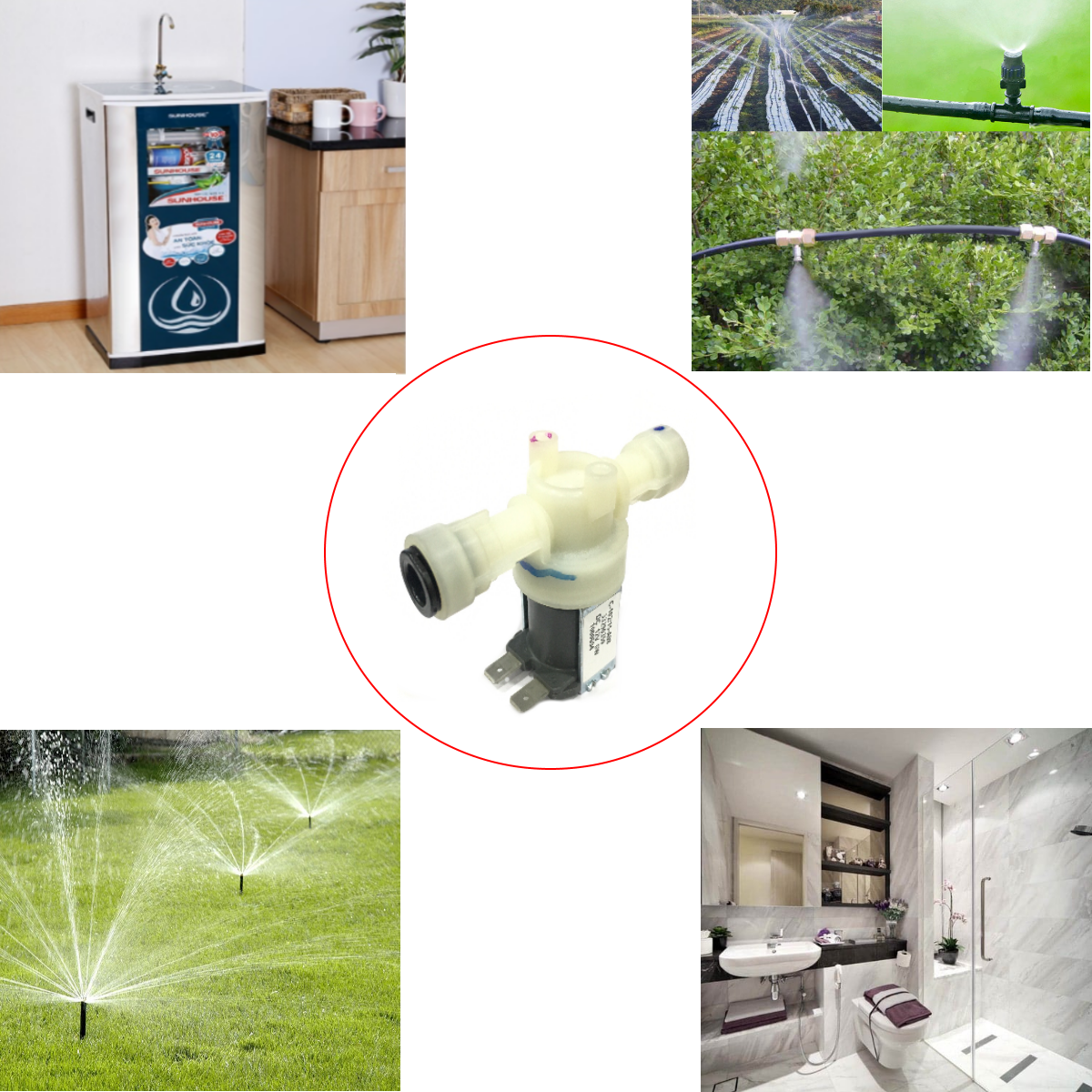 Van Nước Điện Từ Thường Đóng 12VDC 6W Phi 6mm Và 8mm
