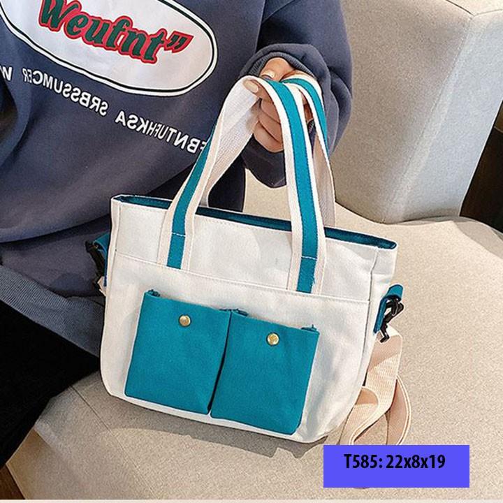 Túi tote vải bố cá tính phong cách hàn quốc T585