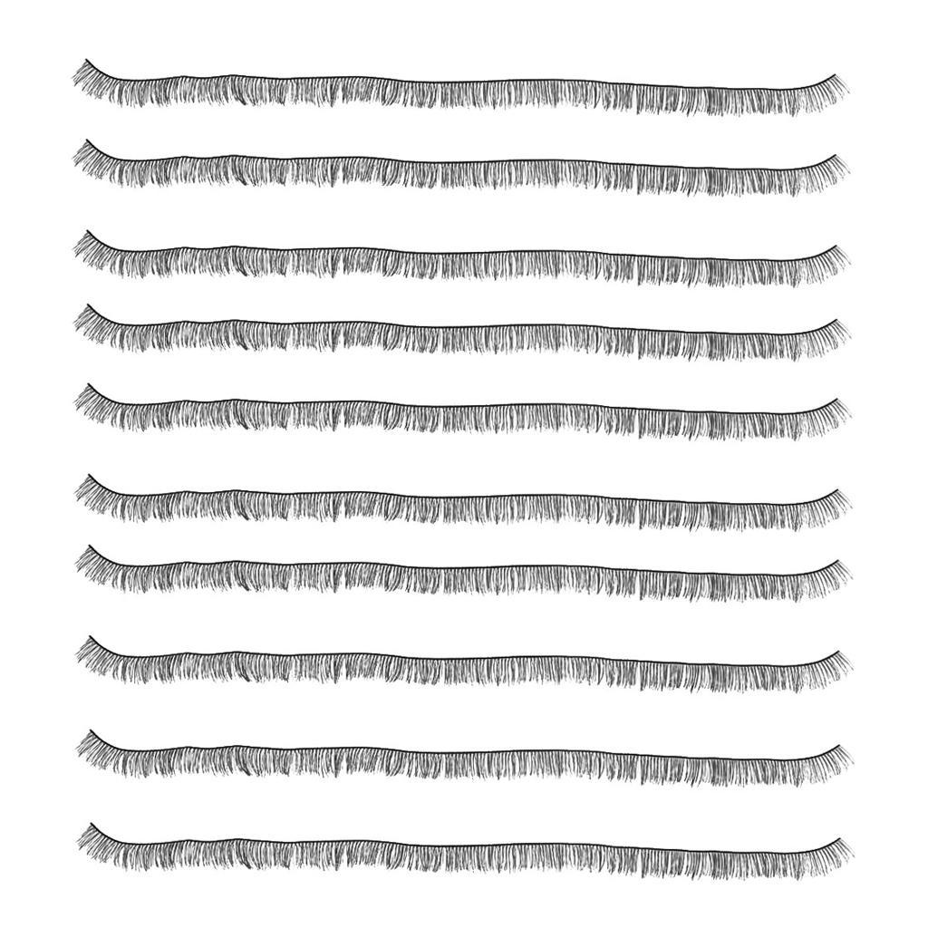 20pcs Girl Doll Curly False Eyelashes for Dolls Eyes DIY Making Supplies