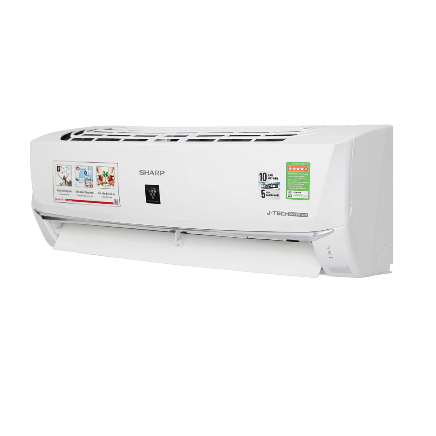 Máy lạnh Sharp Inverter 1 HP AH-XP10WHW - Hàng Chính Hãng