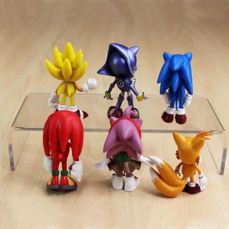 Bộ 06 Mô Hình Nhân Vật Trong Game Sonic Mẫu 02 - Cao 4-7cm