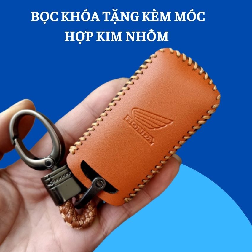 Bọc Chìa Khóa Smartkey Cho Xe SH , Sh Mode , Vision 2021 Bọc Smartkey mẫu Mới Chất Liệu Da Pu 3 Lớp