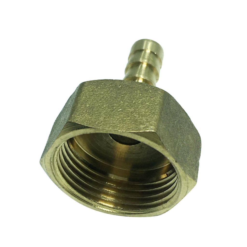 Brass Pipe Fitting Coupler Connector - Hose Adapter  DN20 8-25mm Dia- Solid, 7 Sizes