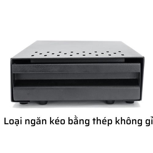 Hộp đập bã cà phê inox Dụng cụ pha chế cafe espresso tiện lợi ngăn kéo thép không gỉ tiện lợi xếp gọn dưới gầm máy pha