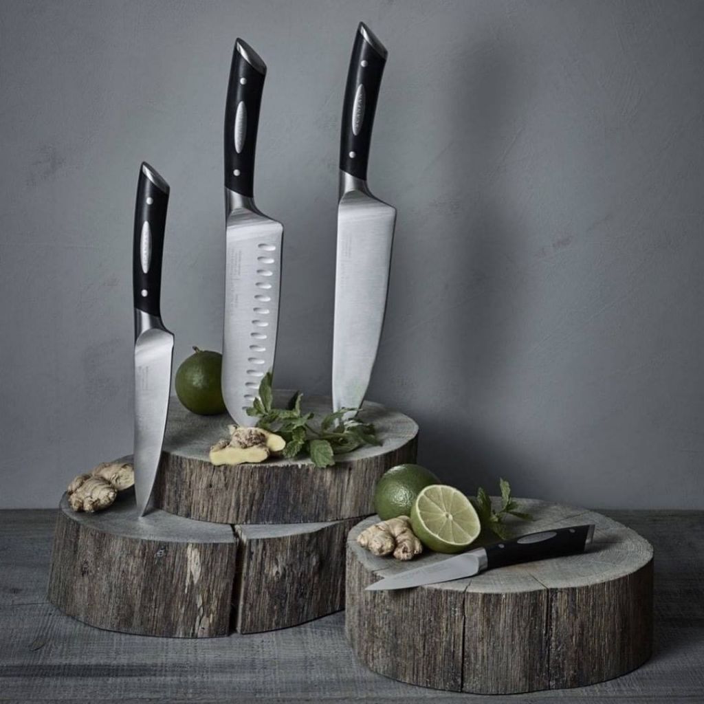 Dao thái chống dính, dao bếp Scanpan Classic 18cm 92551800, thép không gì cao cấp