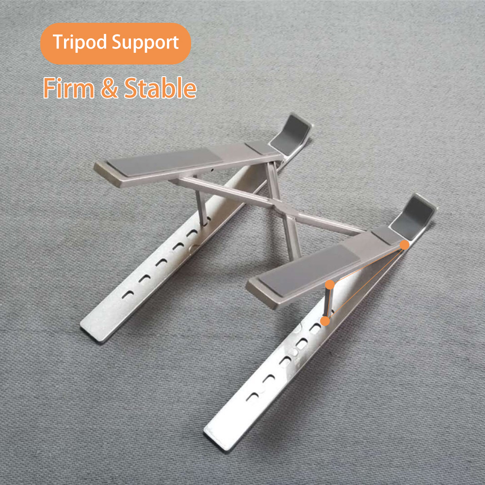 Chân đế máy tính xách tay 6 tầng có thể điều chỉnh Hợp kim nhôm làm mát thông gió