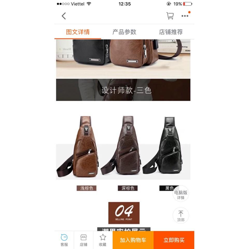 Túi nam đeo trước ngực hàng mới siêu đẹp HAODIER