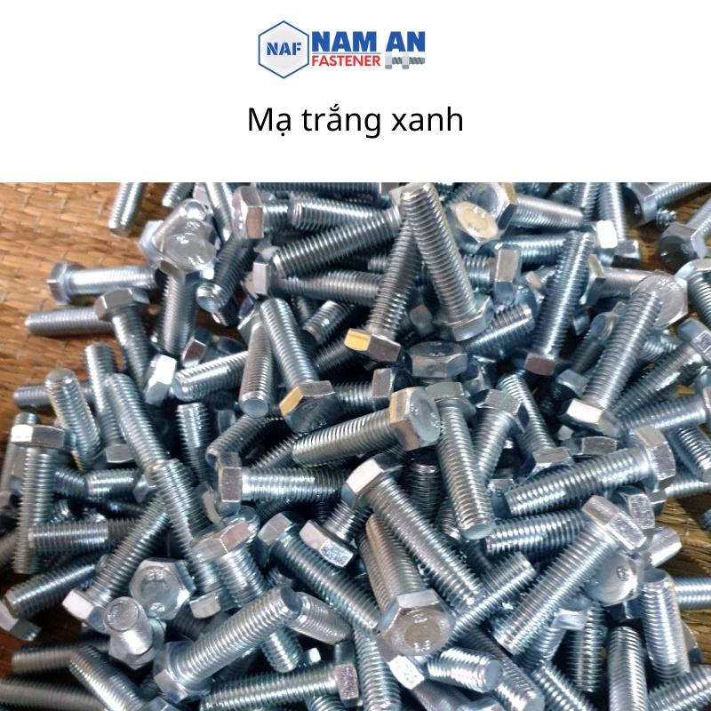 Bulong M14 cấp bền 8.8, bu lông lục giác M14, bu lông 8.8, độ dài: 40-&gt;150 mm. Màu: Đen, Vàng, Trắng