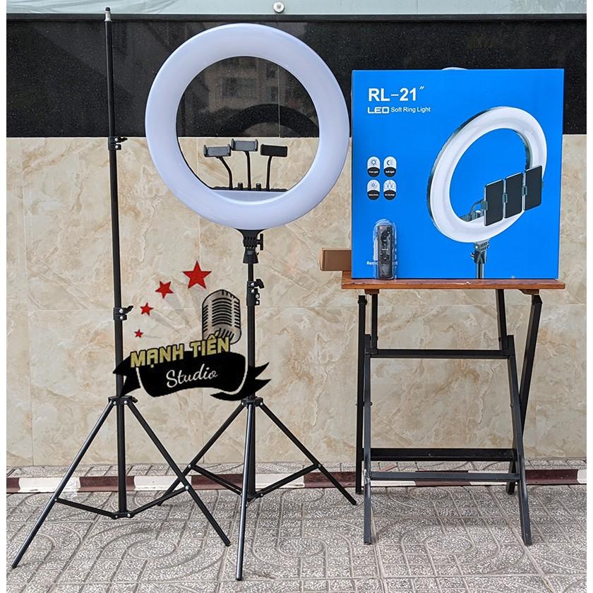 CTY MT ĐÈN LIVESTREAM CHỤP HÌNH SẢN PHẨM QUAY VIDEO,TIKTOK, BIGO, KẸP 3 ĐIỆN THOẠI 54CM(BH 12T)