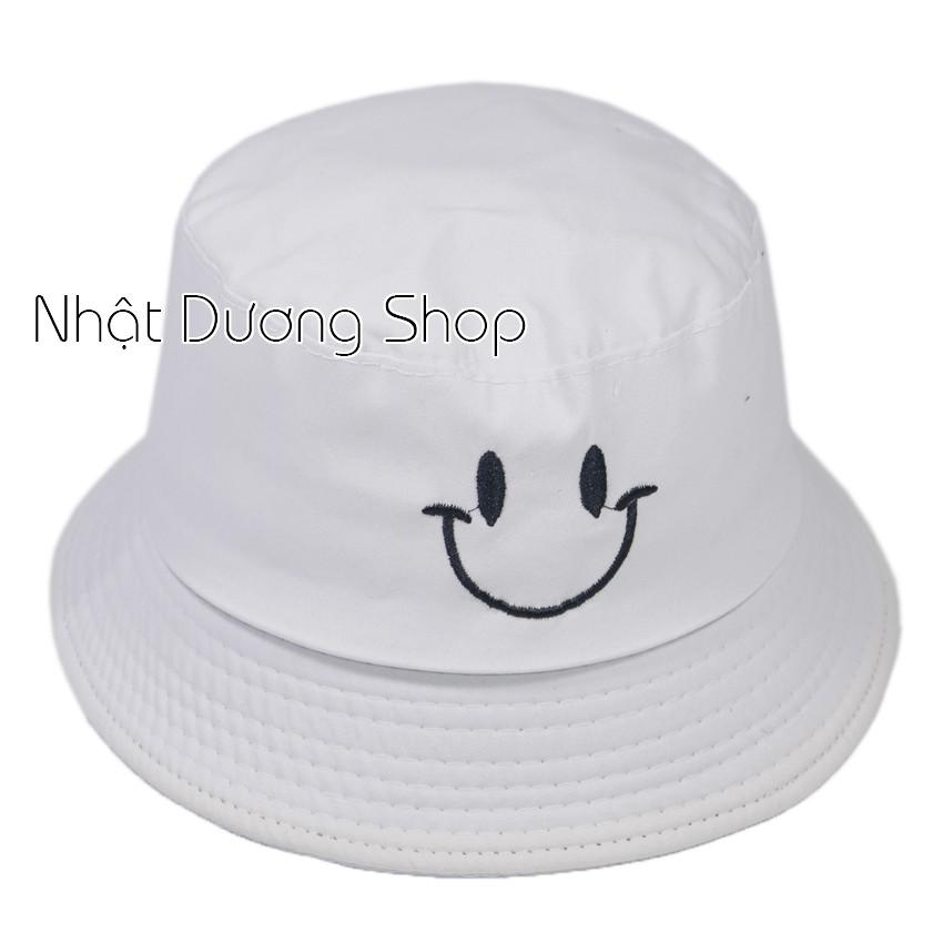 Nón Bucket, tai bèo mặt cười đội 1 mặt - Chất liệu Cotton thoáng mát tạo nên sự độc đáo và mới mẻ