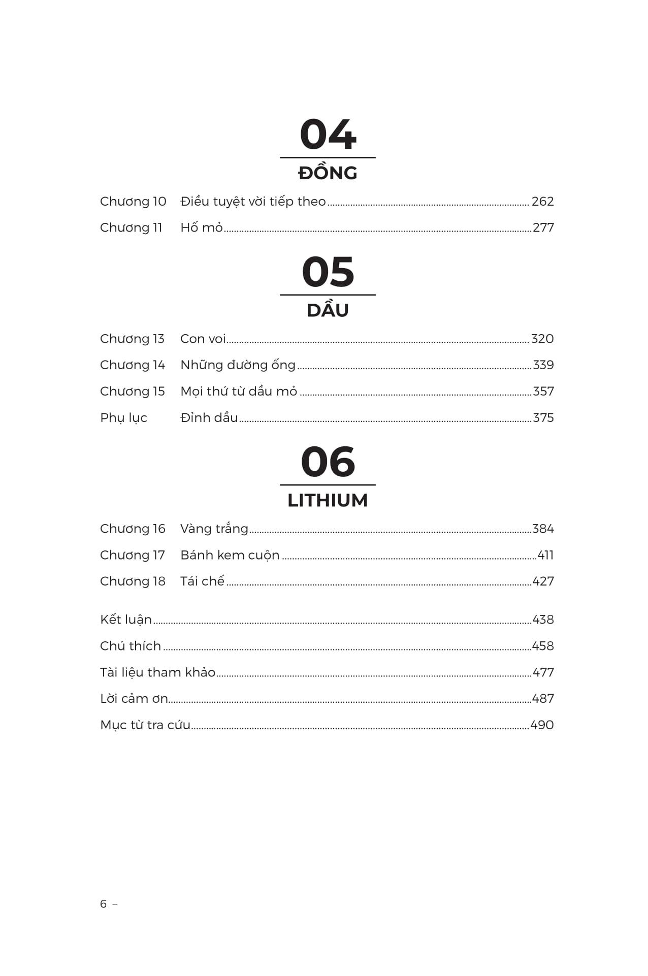 Sách - 6 Vật Liệu Định Hình Văn Minh Nhân Loại - Lịch Sử Của Cát, Muối, Sắt, Đồng, Dầu Mỏ Và Lithium