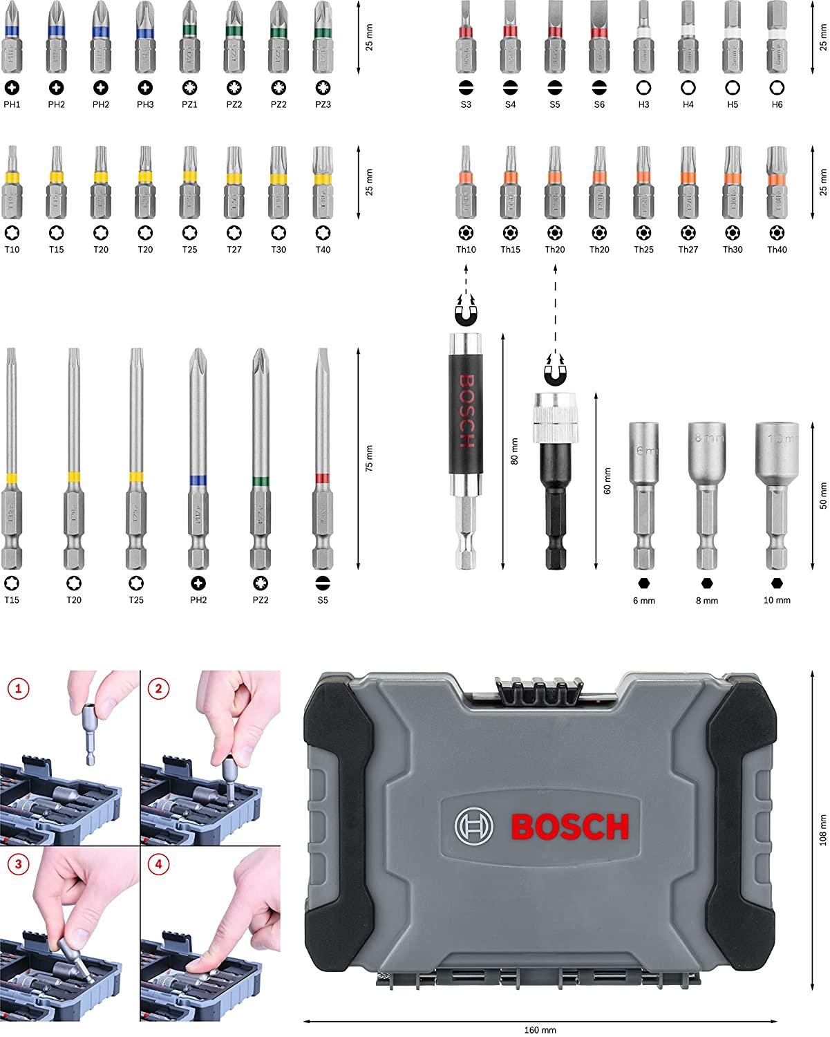 BỘ DỤNG CỤ 43 MÓN (MỚI) BOSCH 2607017164 - HÀNG CHÍNH HÃNG