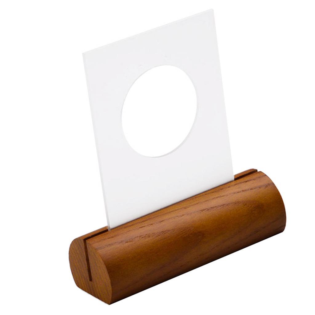 Wooden Base Acrylic Earrings Jewelry Display Stand Holder