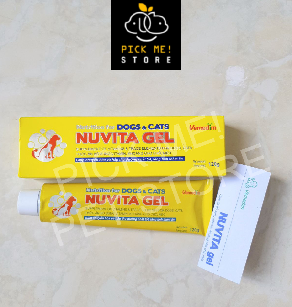 Gel Dinh Dưỡng NUVITA GEL Cho CHÓ MÈO - 120g