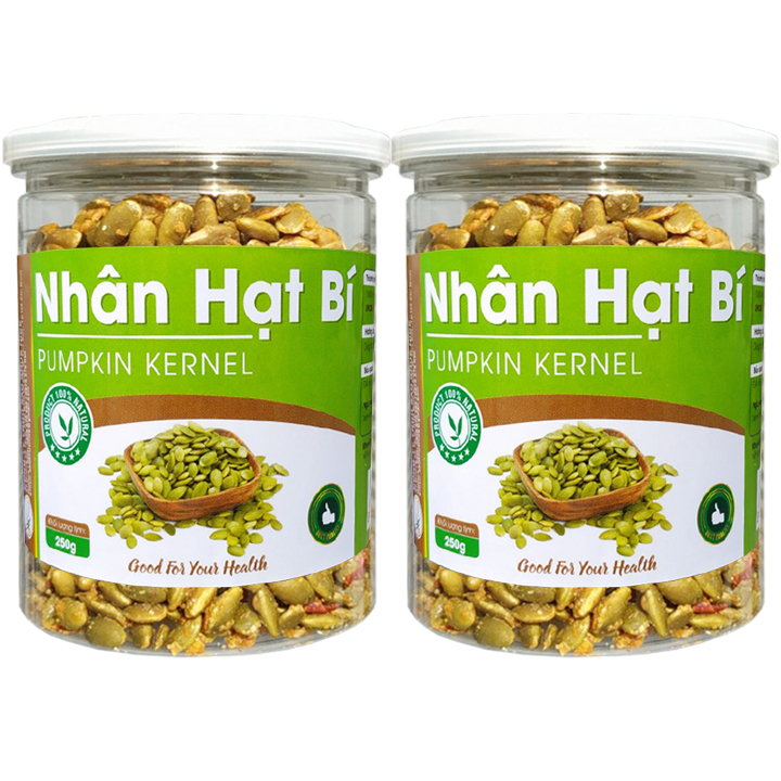 Nhân Hạt Bí Rang Tỏi Ớt - Mỗi Hũ 250G Hiệu SK FOOD