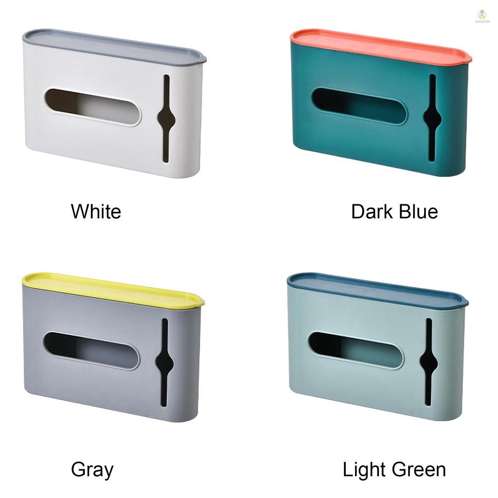 Hộp đựng túi rác bằng nhựa gắn tường tự dính tiện dụng nancy3478