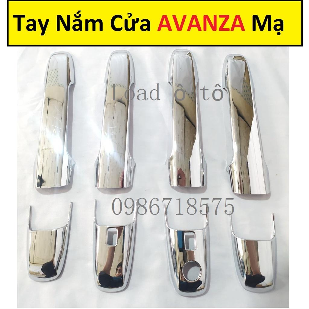 Ốp Tay Nắm Cửa Xe Toyota AVANZA 2022-23 Mẫu Nhựa ABS Mạ Crom Sáng Bóng
