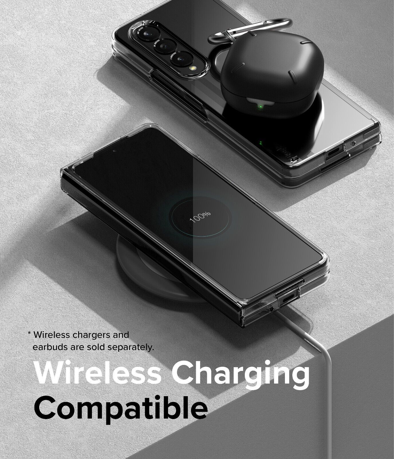 Ốp lưng chống sốc trong suốt cho Samsung Galaxy Z Fold 4 hiệu Likgus Crashproof giúp chống chịu mọi va đập - hàng nhập khẩu