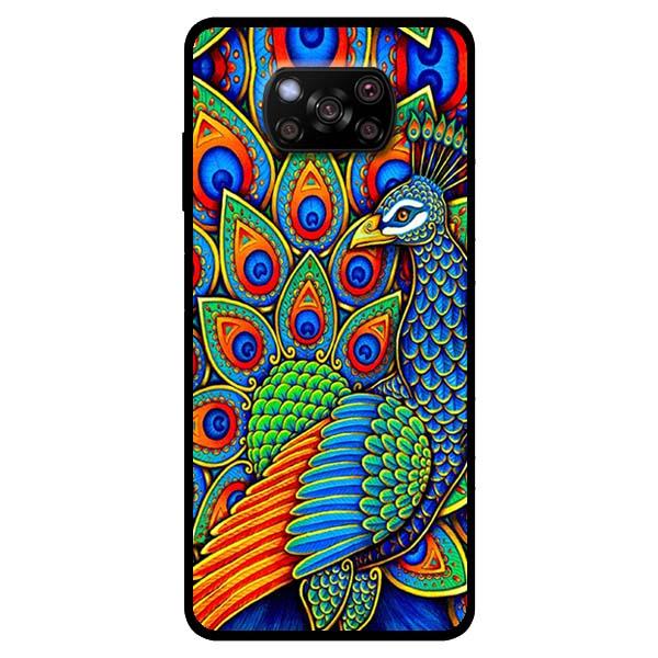 Ốp lưng dành cho Xiaomi Poco X3 - Chim Công