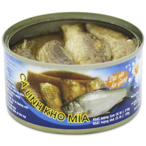 LỐC 6 HỘP CÁ LINH KHO MÍA ĐÓNG HỘP - 210G - CHÍNH HÃNG ANTESCO - ĐẶC SẢN AN GIANG CÁ ĐÓNG HỘP - DÙNG KÈM MẮM CÁ LINH CHƯNG - CLKMX6