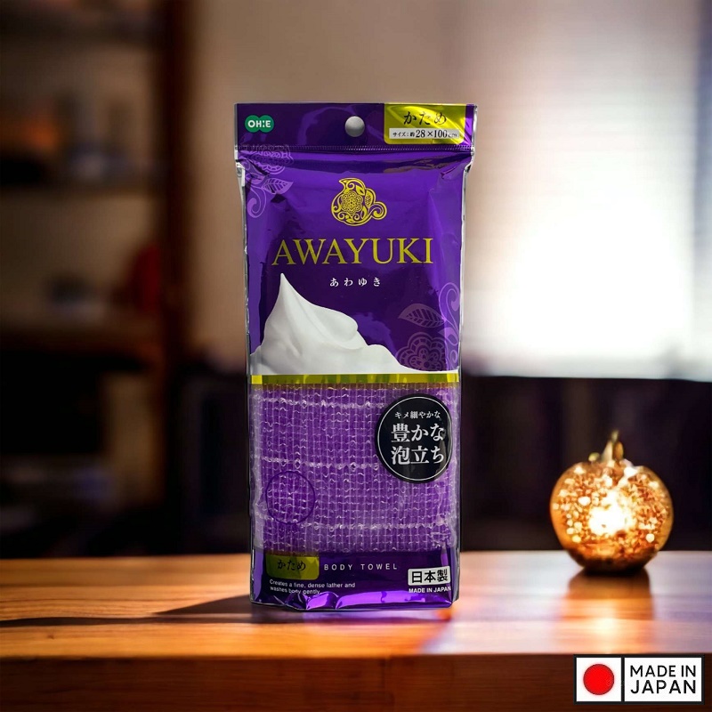 Khăn tắm tạo bọt mềm mại Awayuki - Hàng Nội Địa Nhật Bản