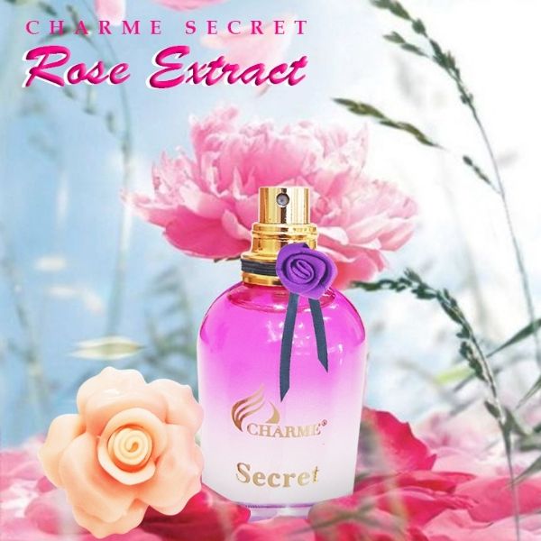 Nước hoa Nữ Charme Rose Secret Extract 30ml  - Tặng Kèm Thú Nhún Mặt Cười Siêu Dễ Thương