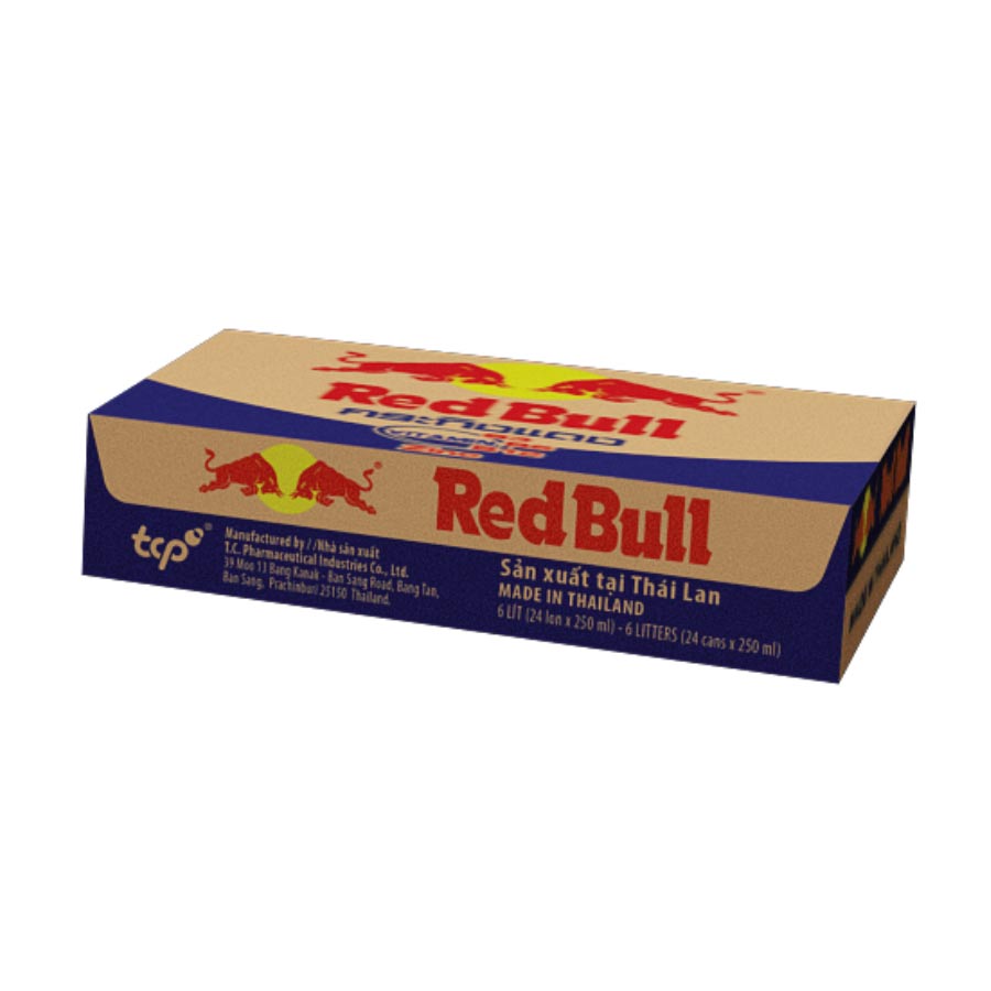 Thùng 24 lon nước tăng lực RedBull Thái Kẽm 250ml