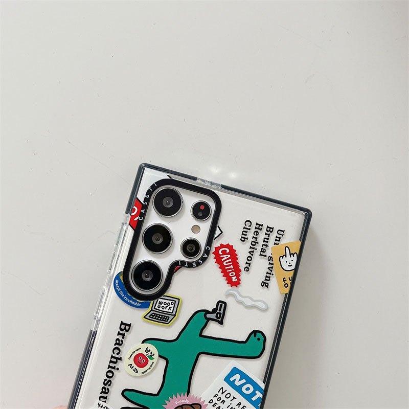 Ốp Lưng Khủng Long Cho Samsung S23 Ultra / S22 Ultra / S23 Plus / S22 Plus Silicon Chống Sốc - BUM STORE GALAXY CASE