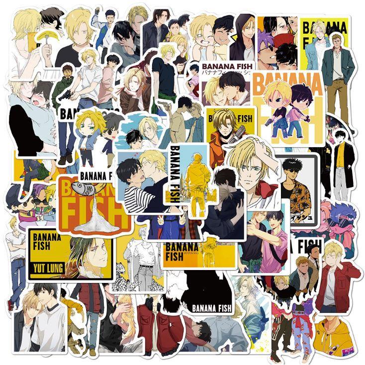 Sticker dán cao cấp Anime Nhật Bản BANANA FISH Cực COOL ms#141