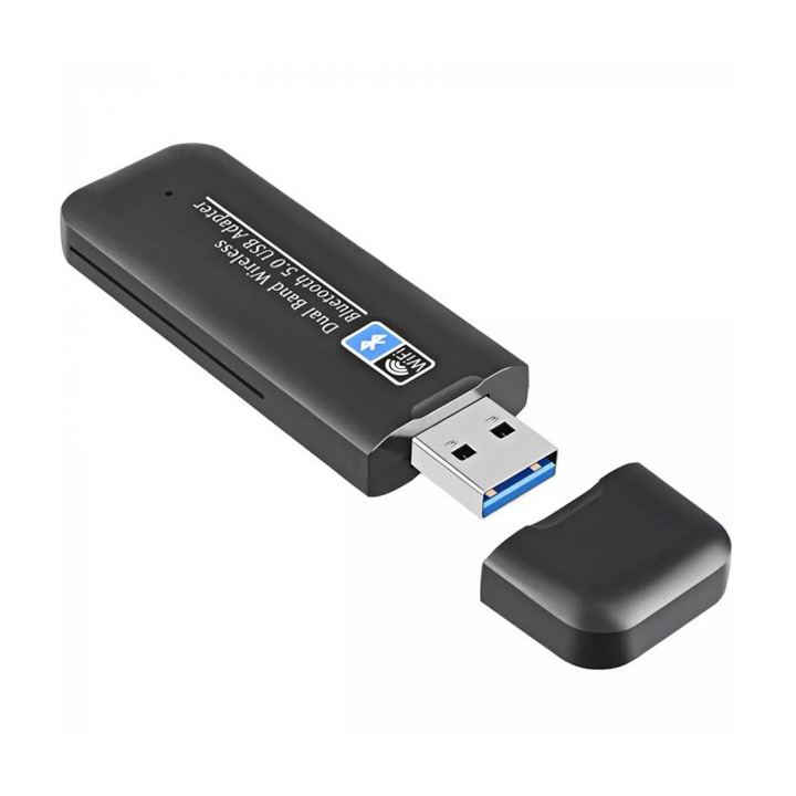 USB thu wifi chuẩn AC AC1300 1300Mbps băng tần kép MU-MIMO, tích hợp bluetooth 5.0 - PK101