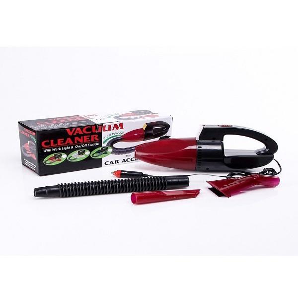 Máy Hút Bụi Xe Hơi Có Đèn Led Vacuum Cleaner Cao Cấp - Hút Bụi Ô Tô Cầm Tay Dây Mini Giá Rẻ Hộp Đỏ
