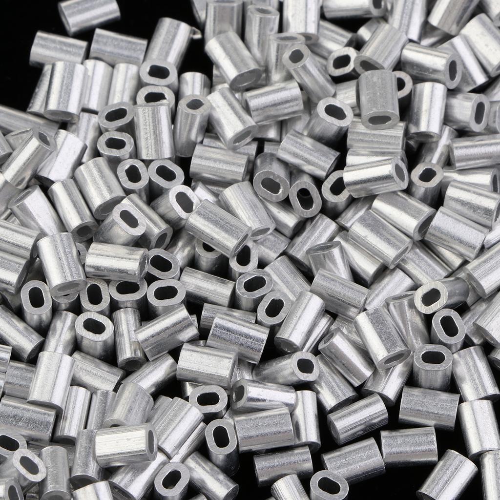 Fishing Single Barrel Aluminium  Fishing  Connector 0.8mm