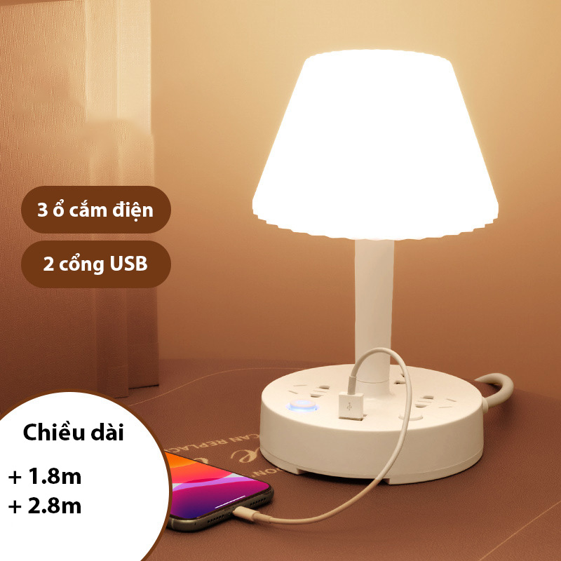 Đèn ngủ để bàn cao cấp hình chiếc ô 3 chế độ sáng-K1803