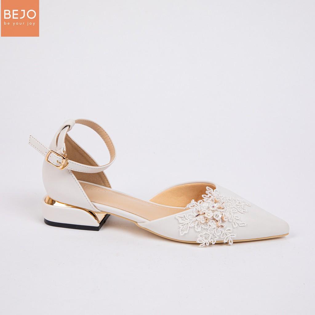 GIÀY CƯỚI - GIÀY CÔ DÂU BEJO H78.3P REN HOA - WEDDING SHOES