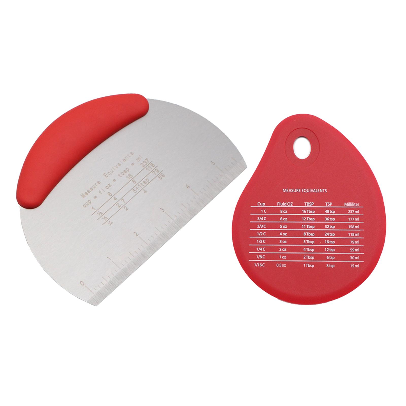 Durable  Scraper Cutter  Pastry Scraper Chopper Pastry Pizza Cutter Chopper for Chief Cake Lovers