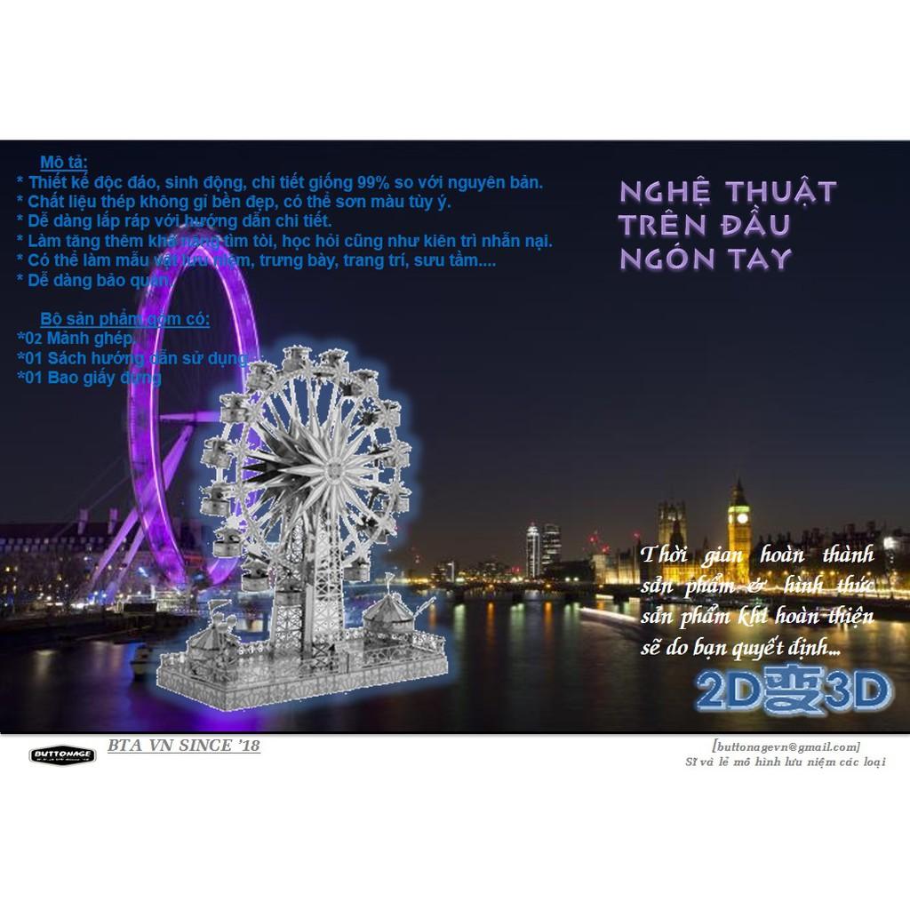 Mô Hình Lắp Ráp 3d Vòng xoay công viên