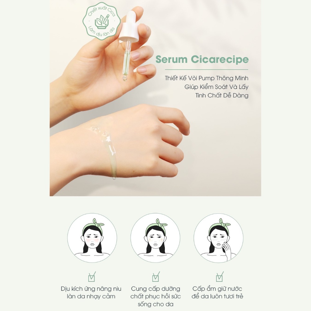 Tinh Chất Chăm Sóc Da Chiết Xuất Rau Má Beausta Cicarecipe Serum 30ml