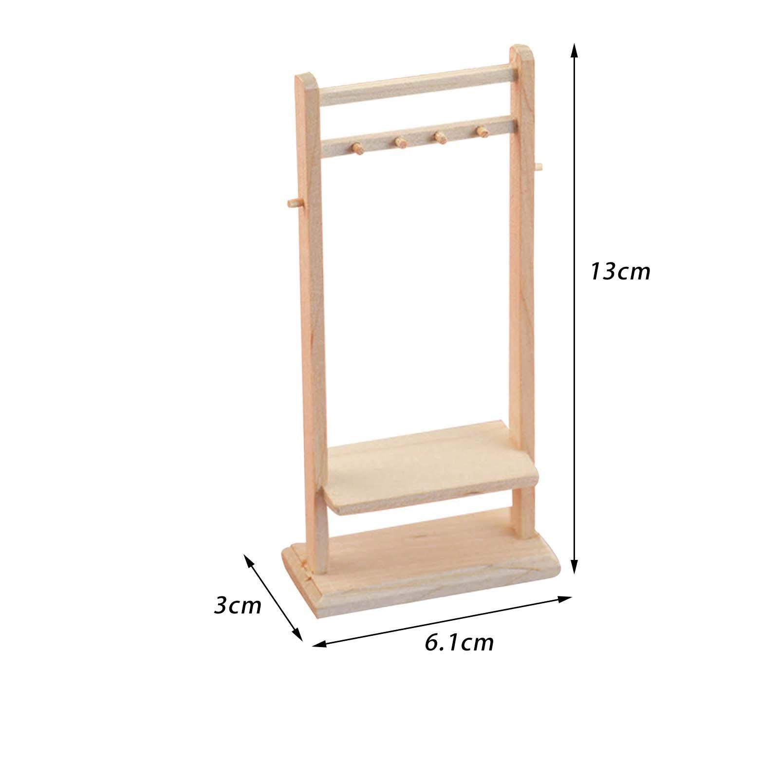 Doll Clothes Organizer Mini Furniture for Bedroom Decoration Micro Landscape