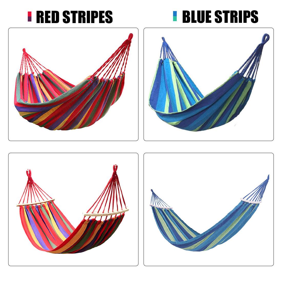 Võng Ngoài Trời Di Động Khu Vườn Nhà Võng Du Lịch Thể Thao Cắm Trại Đầm Xòe Vải Sọc Giày Lười Hàng Giường Đơn Vải Bố Dày Dặn Võng