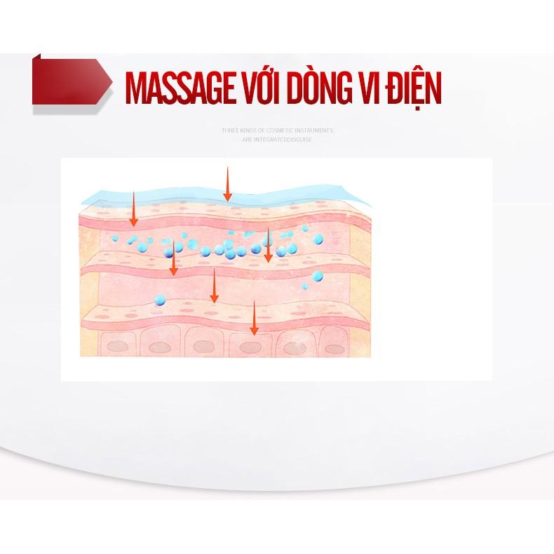 Máy Massage Đa Năng KSKIN KD817 Với 3 Chức Năng Massage Nâng Cơ Mặt, Hỗ Trợ Hấp Thu Dưỡng Chất, Cạo Gió - Hàng Chính Hãng